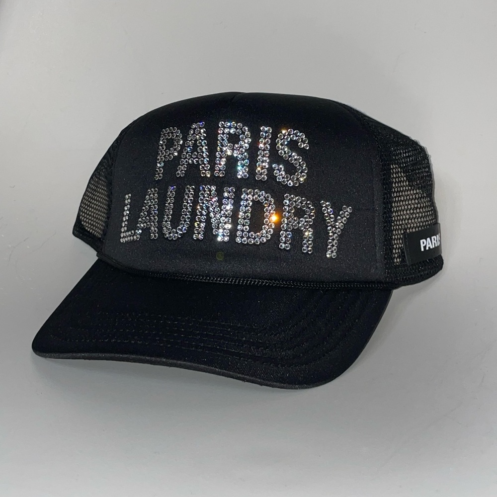 Paris Laundry Black Mesh Cap